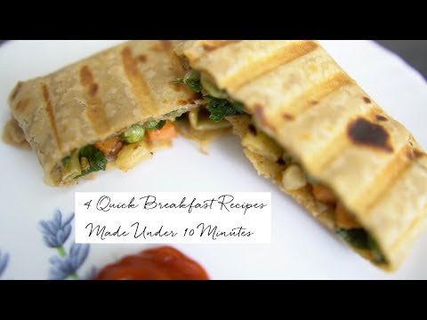 4-quick-&-easy-breakfast-recipes-made-under-10-minutes-|-breakfast-ideas-for-the-whole-week(mon-fri)