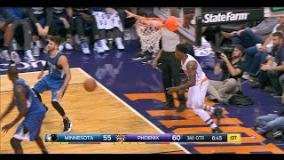 Eric Bledsoe In-Bounds Off Ricky Rubio's Back for Up-and-Under Reverse