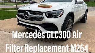 Air Filter Replacement for Mercedes 2020 GLC 300 with M264 Engine