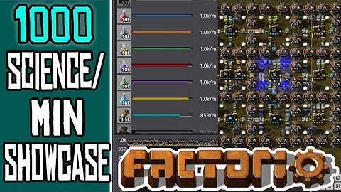 FACTORIO 0.17 | 1000 Science/Min Showcase - Episode 35