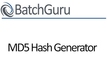 101 - MD5 Hash Generator