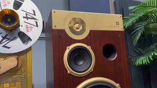 Combo Tướng Sĩ Tượng Loa JBL L-100 Century Gold Cùng Amply Luxman L-505Ux Và Cối Akai 747dbx