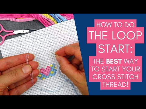 How to do a Loop Start for Cross Stitch
