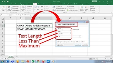 Membatasi Digit Input di Excel