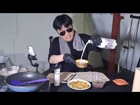 비오는 날 감자전,막걸리 한잔