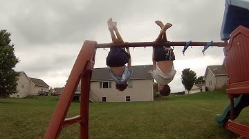 how to flip on monkey bars