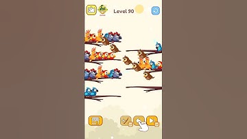 Bird sort color | Level 90... #youtubeshorts #ytshorts #shorts