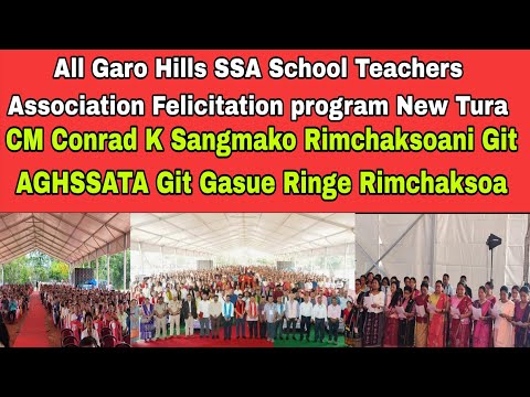 CM Conrad K Sangmako Rimchaksoani Git  AGHSSASTA Felicitation programo Gasu Git Ringachi Rimchaksoa