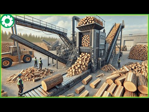 108 Fastest Automatic Firewood Processing Machine | Biggest Heavy Machinery Machines