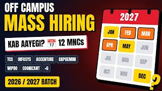 Information Off Campus Hiring Calendar 2026–2027 Batch 📅 | 12 MNCs: TCS, Infosys, Accenture, Capgemini & More News