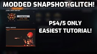 BO3 EASY MODDED SNAPSHOT GLITCH TUTORIAL! | PS4/5 ONLY