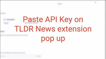 TLDR News Chrome Extension set up