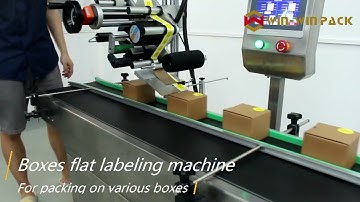 WIN WIN-PACK Automatic vertical box flat labeling machine
