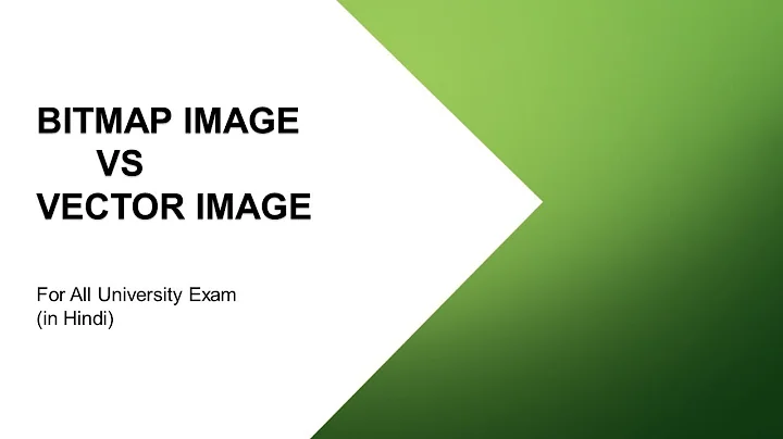 Lec-6 Bitmap image vs Vector image in Hindi || Difference between Bitmap image and Vector image