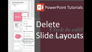 Delete master slides in PowerPoint