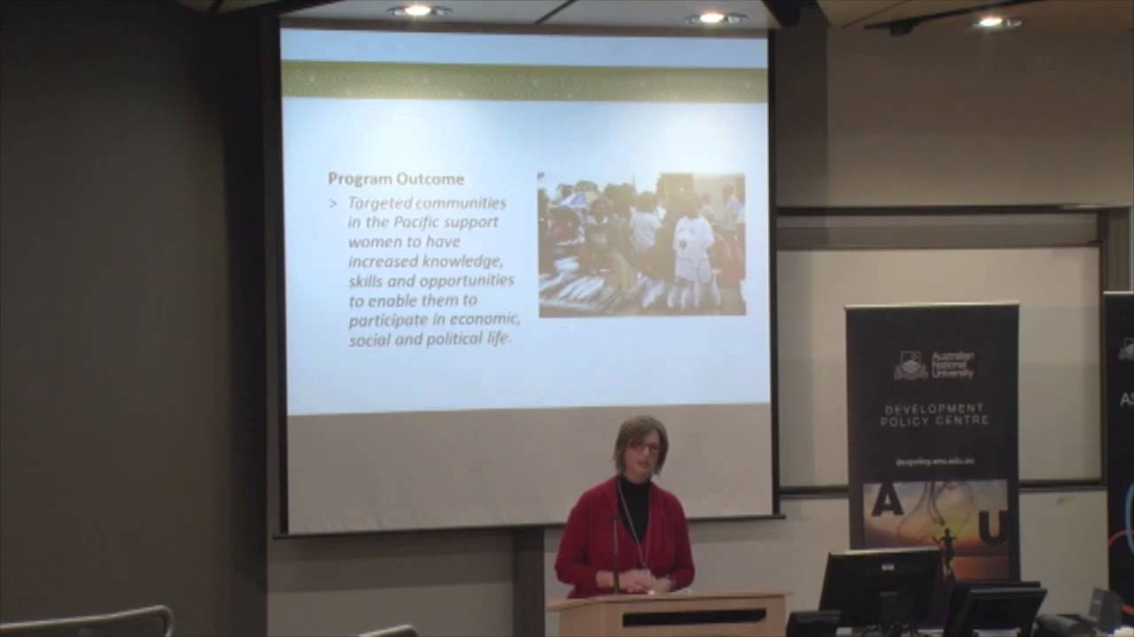 Australia's Pacific gender initiative: Susan Ferguson