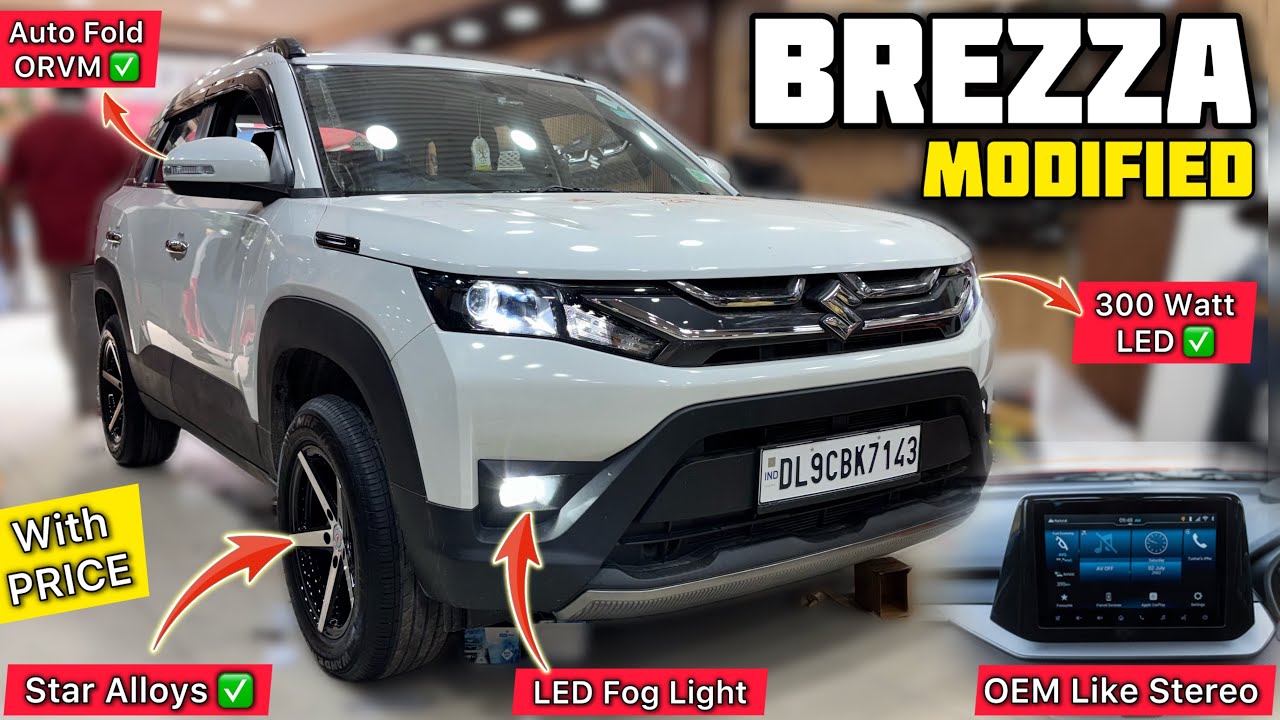 Brezza Base to Top Modification With Price Brezza LXI To ZXI Modified ...