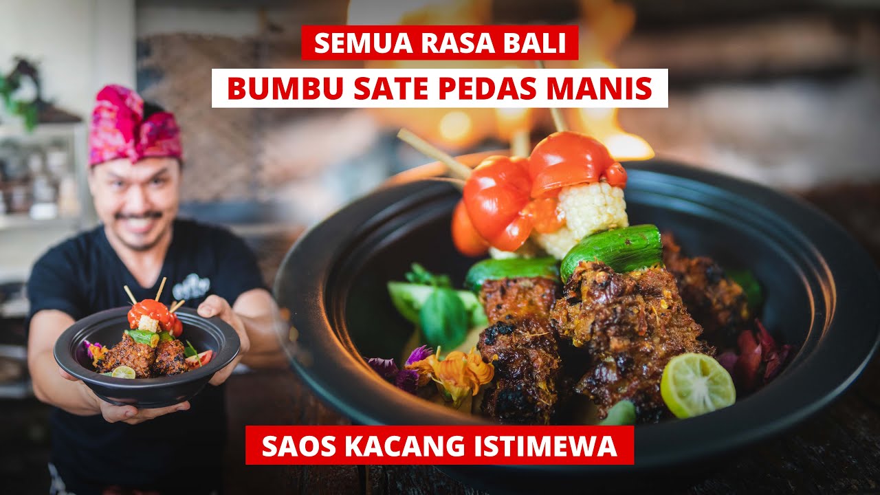 SATE SAPI PEDAS MANIS! BUMBU KACANG INI DENGAN BUMBU BALI RASA YANG PALING ISTIMEWA