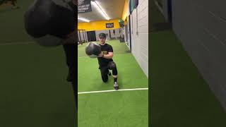 Half Kneeling MB Shotput
