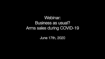 Business as usual? Arms sales during COVID-19