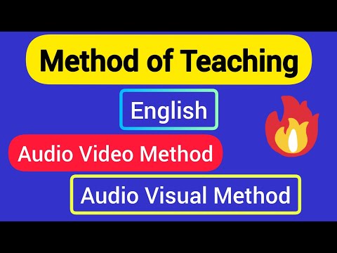 Audio Video Method || Audio Visual Method || Teaching Method || English Pedagogy