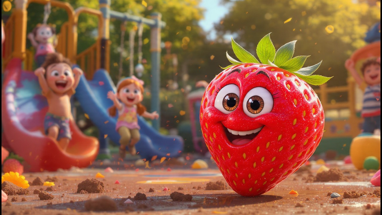 Playground Time Is Over 🍓🪥 Healthy Habit for Kids