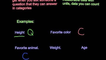 Categorical vs Quantitative Data