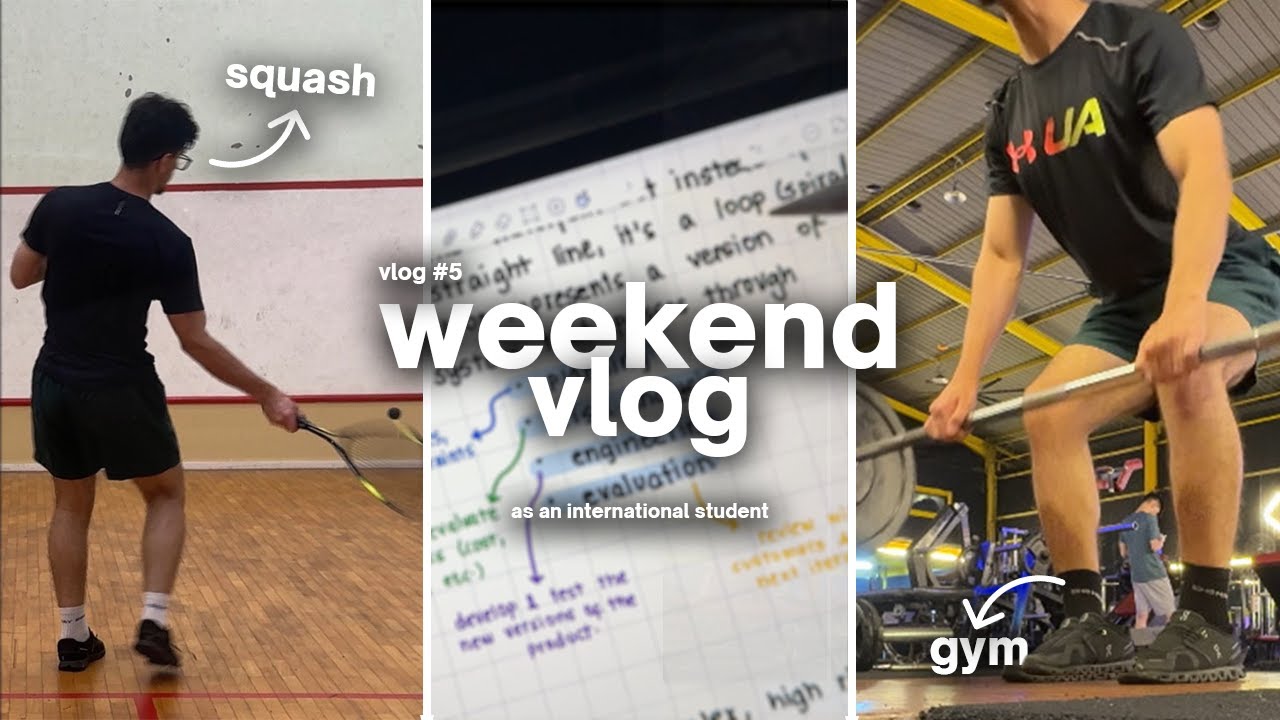 Weekend Vlog #5 | Online Classes, Sports, Studying & More. | International Student Diaries