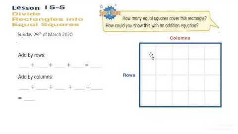 Divide rectangles into equal squares