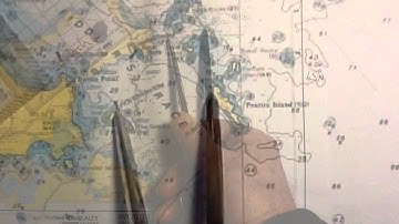 Measuring miles on a nautical chart