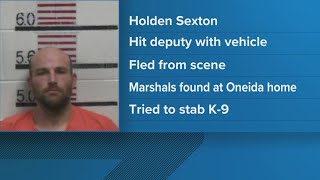 Man arrested, accused of hitting a Scott County deputy with his vehicle and trying to stab a K-9