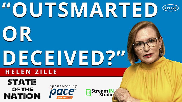 Helen Zille talks on the current backstabbing in the GNU