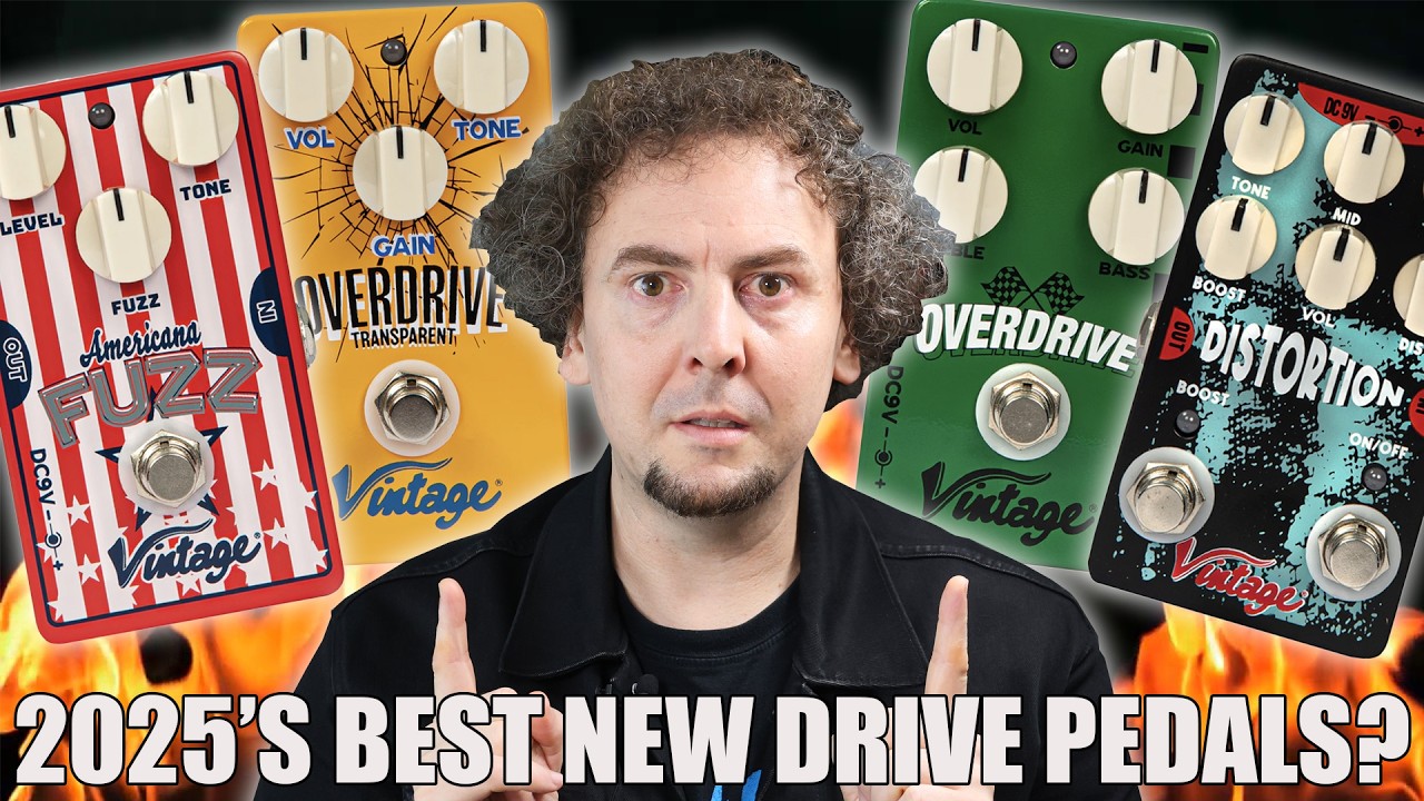 Vintage's $50 Americana Fuzz, Transparent Overdrive, Overdrive + Distortion Pedals | Review & Demo