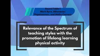 1st International Conference for SOTS: Day 1, Roundtable 1