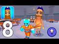 Prison Escape Fun Run! Gameplay Walkthrough Part 8 - Prison Escape Space Parkour (Android, iOS)