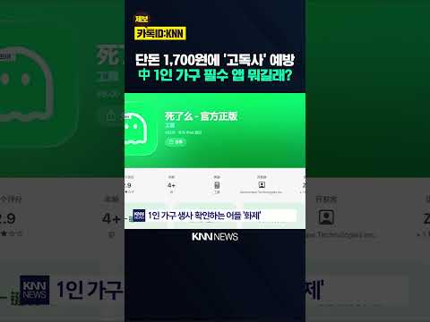 대륙 휩쓴 어플 이름이? '깜짝' 中 1인 가구 필수 앱 '죽었니'/ KNN