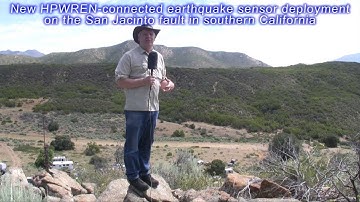 New earthquake sensor deployment by UC San Diego and UNAVCO near Anza, CA (2010 video)