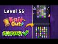 🧶 Knit Out - Very Hard Level 55 Walkthrough | Perfect Solution! 🏆