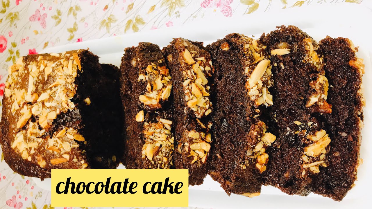 HOW TO MAKE BEST CHOCOLATE,BANANA AND NUTS CAKE IN BLENDER,CHOCOLATE