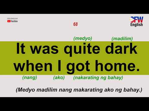 WHEN - Mga Pangungusap na may Salitang WHEN | English-Tagalog Sentences | English Tagalog Tutorial