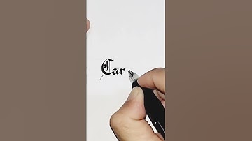 how to write Career in calligraphy #calligraphyart #handwriting #shortvideo #career