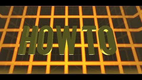 HOW TO MAKE AN EPIC 3D INTRO!