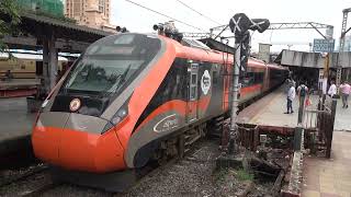 UNIMAGINABLE PICKUP - 20 Coach Nanded Vande Bharat Express Accelerates Like Bullet Train From Dadar
