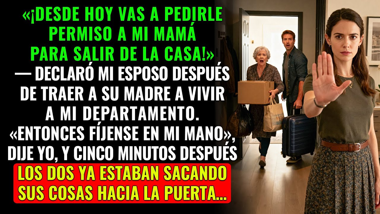 «¡Desde hoy vas a pedirle permiso a mi mamá para salir de la casa!» – declaró mi esposo…