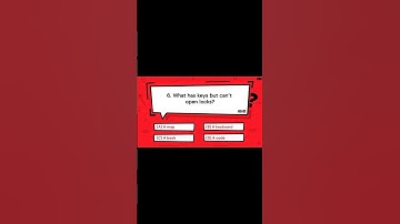 What has keys but can’t open locks? | Great Mind Official