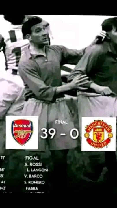 Arsenal 39-0 man united #football #trending #arsenal #edit #goals #manunited
