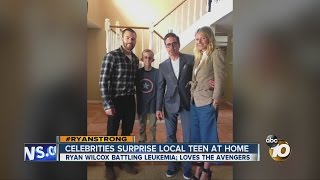 Celebrities surprise local teen battling leukemia