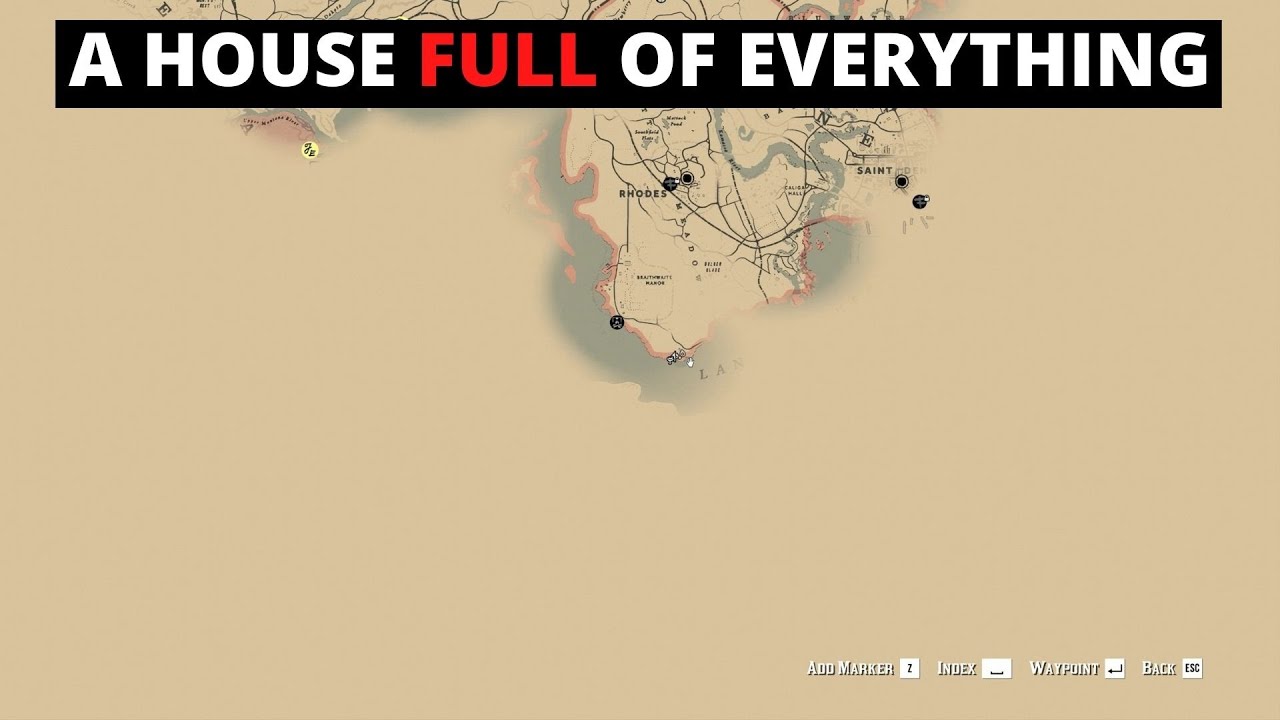 I found great shotgun and 2 cards in this house - RDR2