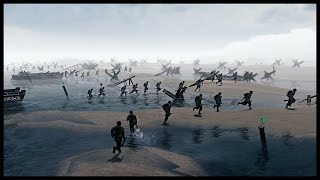 Realistic Omaha Beach Scenario  Normandy Landings on DDay | Men of War Assault Squad 2 Gameplay