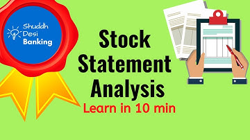 Stock Statement for Bank - Learn Analysis in 10 Mins!! (Real life EXCEL example)